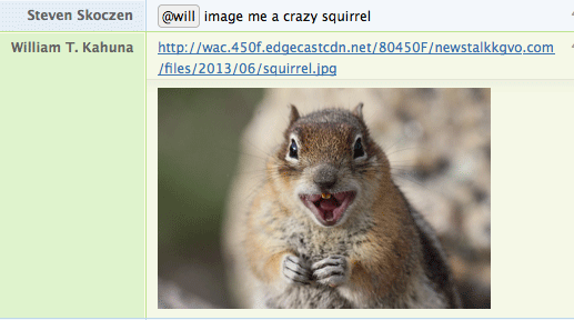 Image me a crazy squirrel